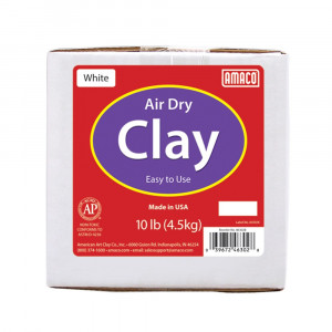 Air Dry Clay, White, 10 lbs. - AMA46302B | American Art Clay | Clay & Clay Tools