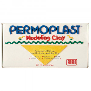 Permoplast Modeling Clay, Cream, 1 lb. - AMA90058J | American Art Clay | Clay & Clay Tools