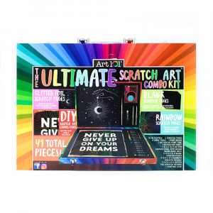 Ultimate Scratch Art Combo Kit, 41 Pieces - AOO61038MB | Art 101 / Advantus | Art & Craft Kits