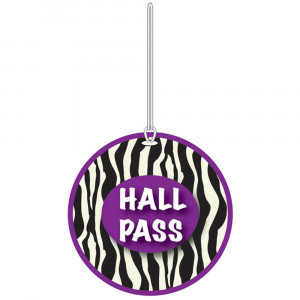 ASH10393 - Zebra Hall Pass in Hall Passes