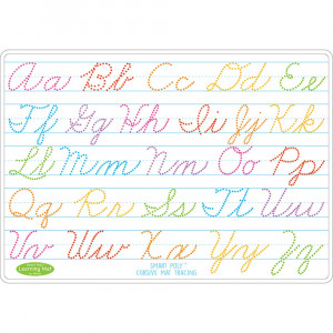 ASH95013 - Cursive Writing Learn Mat 2 Sided Write On Wipe Off in Handwriting Skills