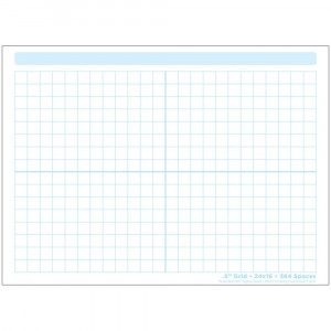 Smart Poly Single Sided PosterMat Pals Space Savers, 1/2" Grid Blocks, 468 Blocks, 13" x 9.5" - ASH95323 | Ashley Productions | Miscellaneous