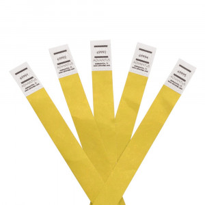 Tyvek Wristbands Yellow, Pack of 500 - AVT75512 | Advantus | Accessories
