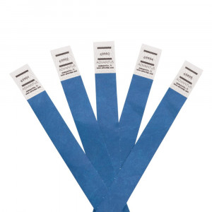 Tyvek Wristbands Blue, Pack of 500 - AVT75513 | Advantus | Accessories