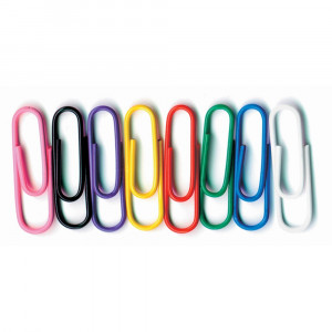 BAUMES5000 - Vinyl Coated Paper Clips No 1 Size 100Pk in Clips
