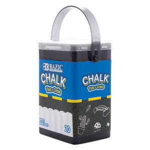White Chalk, 20/Bucket - BAZ2403 | Bazic Products | Chalk