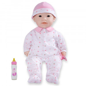 La Baby Soft 16" Baby Doll, Pink with Pacifier, Asian - BER15032 | Jc Toys Group Inc | Dolls