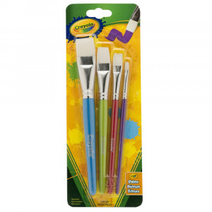 BIN053520 - Crayola Big Paintbrush Set Flat 4Pk in General