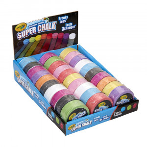 Washable Outdoor Super Chalk Tray, 30 Count - BIN511668 | Crayola Llc | Chalk