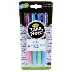 Take Note! Dual Ended Color Changing Pens, 4 Count - BIN586635 | Crayola Llc | Highlighters