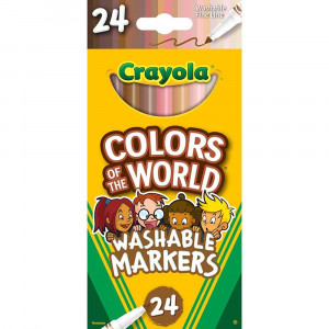 Colors of the World Fine Line Markers, 24 Colors - BIN587810 | Crayola Llc | Markers
