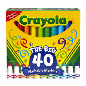 BIN587858 - Crayola Wash Broad Line Marker 40Pk in General