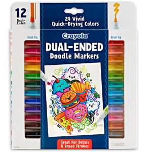 Doodle & Draw Dual-Ended Doodle Marker, 12 Count - BIN588314 | Crayola Llc | Markers