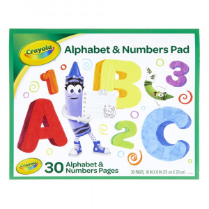 Alphabet & Numbers Pad - BIN993406 | Crayola Llc | Note Books & Pads