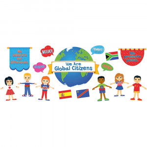 CD-110346 - We Are Global Citizens Bulletin Board Set Gr Pk-5 Curriculum in Social Studies