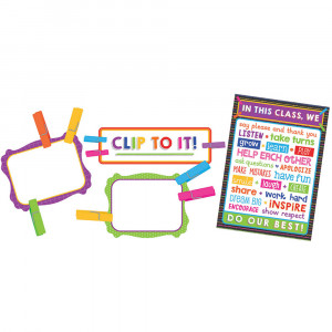 CD-110352 - Clip Chart Class Mgmt  Bulletin Board Set Gr Pk-5 in Classroom Theme