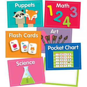 CD-110422 - Just Teach Center Cards Mini Bb St in Classroom Theme