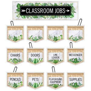 Simply Boho Classroom Jobs Mini Bulletin Board Set - CD-110509 | Carson Dellosa Education | Classroom Theme