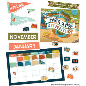 Let's Explore Let's Explore Calendar Bulletin Board Set - CD-110556 | Carson Dellosa Education | Calendars