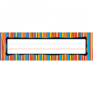 CD-122008 - Deskplates Colorful Stripes in Name Plates