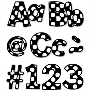 CD-130086 - Polka Dot Combo Pack Ez Letters Simply Stylish in Letters