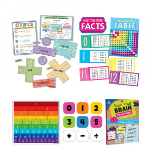 Math Teacher Classroom Bundle Grade 3 - CD-145333 | Carson Dellosa Education | Manipulative Kits