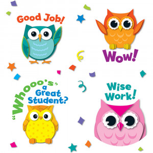 CD-168144 - Colorful Owl Motivators in Stickers