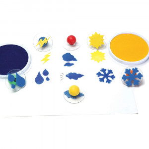 CE-6764 - Ready2learn Giant Weather Stamps Set Of 6 in Stamps