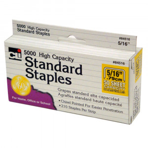 CHL84516 - High Capacity Standard Staples 5000 Per Box in Staplers & Accessories