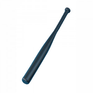 CHSPLB - 31In Black Solid Plastic Bat Lightweight in Outdoor Games