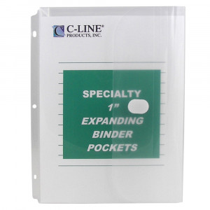 Super Heavyweight Poly Binder Pockets, Clear, Side Loading, 11" x 8.5", Pack of 10 - CLI33747 | C-Line Products Inc | Folders