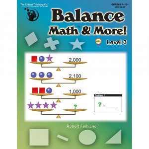 Balance Math & More, Level 3 - CTB07103BBP | Critical Thinking Co. | Books