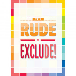 CTP0310 - Its Rude To Exclude  Inspire U Poster - Paint in Motivational