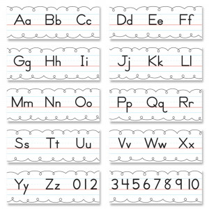 Traditional Manuscript Alphabet Line Bulletin Board Set - CTP10170 | Creative Teaching Press | Letter Recognition