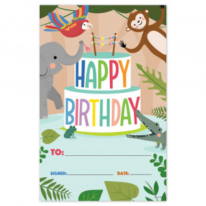 Jungle Friends Happy Birthday Awards, Pack of 30 - CTP10945 | Creative Teaching Press | Awards