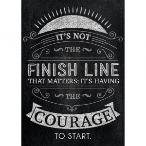 CTP6746 - Its Not The Finish Line Poster in Motivational
