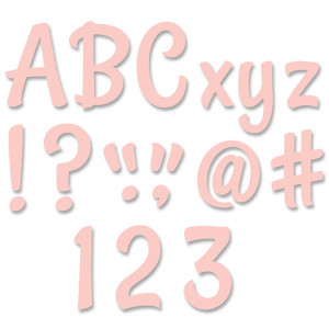 CTP8576 - Blush Punch-Out Letters 4 In Stylish in Letters