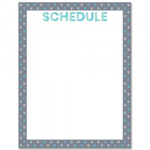 CTP8635 - Calm & Cool Schedule Chart in Classroom Theme