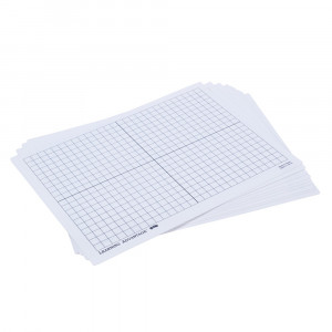 CTU7854 - Xy Axis Dry Erase Boards Set Of 10 in Geometry