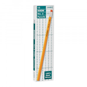 No. 2 Pencils, Yellow, Box of 12 - DIX14402 | Dixon Ticonderoga Company | Pencils & Accessories
