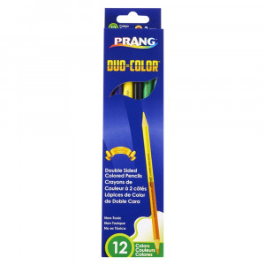 Duo Colored Pencils, 12 Color Set - DIX22106 | Dixon Ticonderoga Company | Colored Pencils
