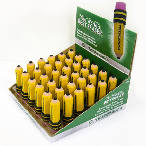 DIX38936 - Ticonderoga 36 Pk Pencil Shaped Erasers in General