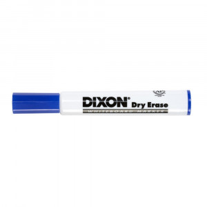 Dry Erase Markers Wedge Tip, Blue, Pack of 12 - DIX92108 | Dixon Ticonderoga Company | Markers