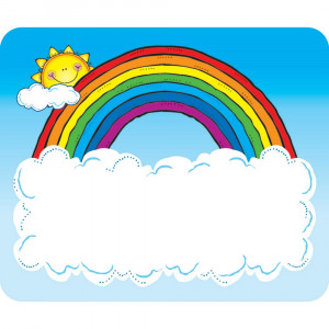 DJ-650005 - Name Tags Sun N Rainbow in Name Tags