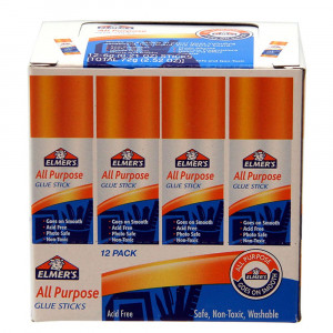 All Purpose Glue Stick, 0.21 oz, Pack of 12 - ELME510 | Sanford L.P. | Glue/Adhesives