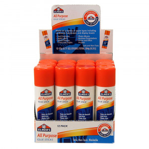 All Purpose Glue Stick, 0.77 oz, Pack of 12 - ELME516 | Sanford L.P. | Glue/Adhesives