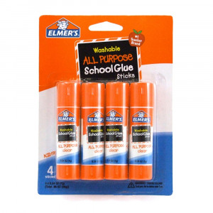 ELME542 - Elmers 4Pk School Glue Sticks All Purpose Washable in Glue/adhesives