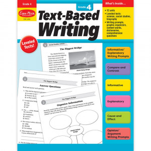 Text-Based Writing, Grade 4 - EMC2454 | Evan-Moor | Spelling Skills