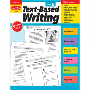 Text-Based Writing, Grade 6 - EMC2456 | Evan-Moor | Spelling Skills