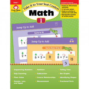 EMC3071 - Take It To Your Seat Gr 1 Math Centers in Activity Books